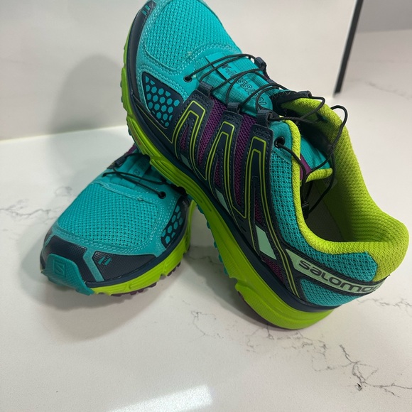 Salomon Running Shoes Womens 8.5 Green Blue X-Mission 3 Trail Hiking 378288 - Picture 7 of 13